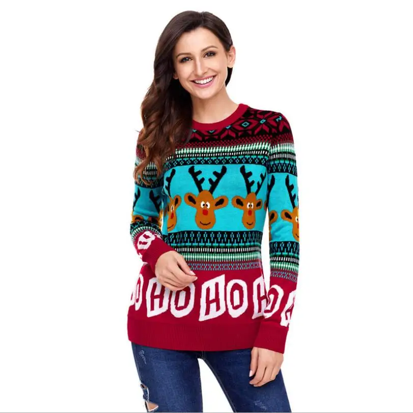 New Arrival Autumn/Winter Casual Long-Sleeved Loose Fashion O-Neck Pullover Women's Christmas Sweater
New Arrival Autumn/Winter Casual Long-Sleeved Loose Fashion O-Neck Pullover Women's Christmas Sweater