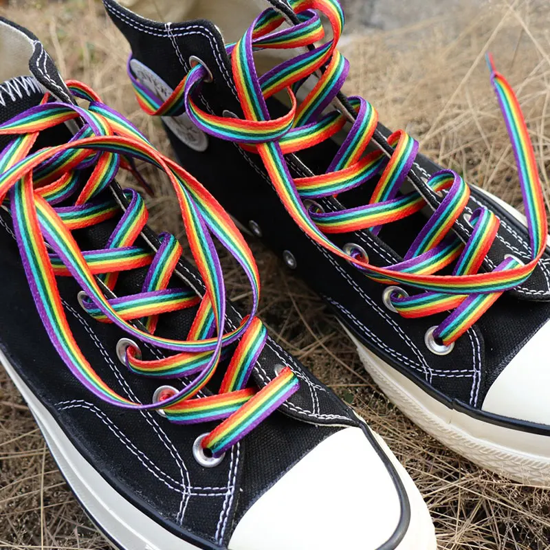Rainbow Shoelace Gradient Color Low-cut High Top Canvas Shoes Laces Rainbow Personalized Printing Shoelaces Accesories
Rainbow Shoelace Gradient Color Low-cut High Top Canvas Shoes Laces Rainbow Personalized Printing Shoelaces Accesories
