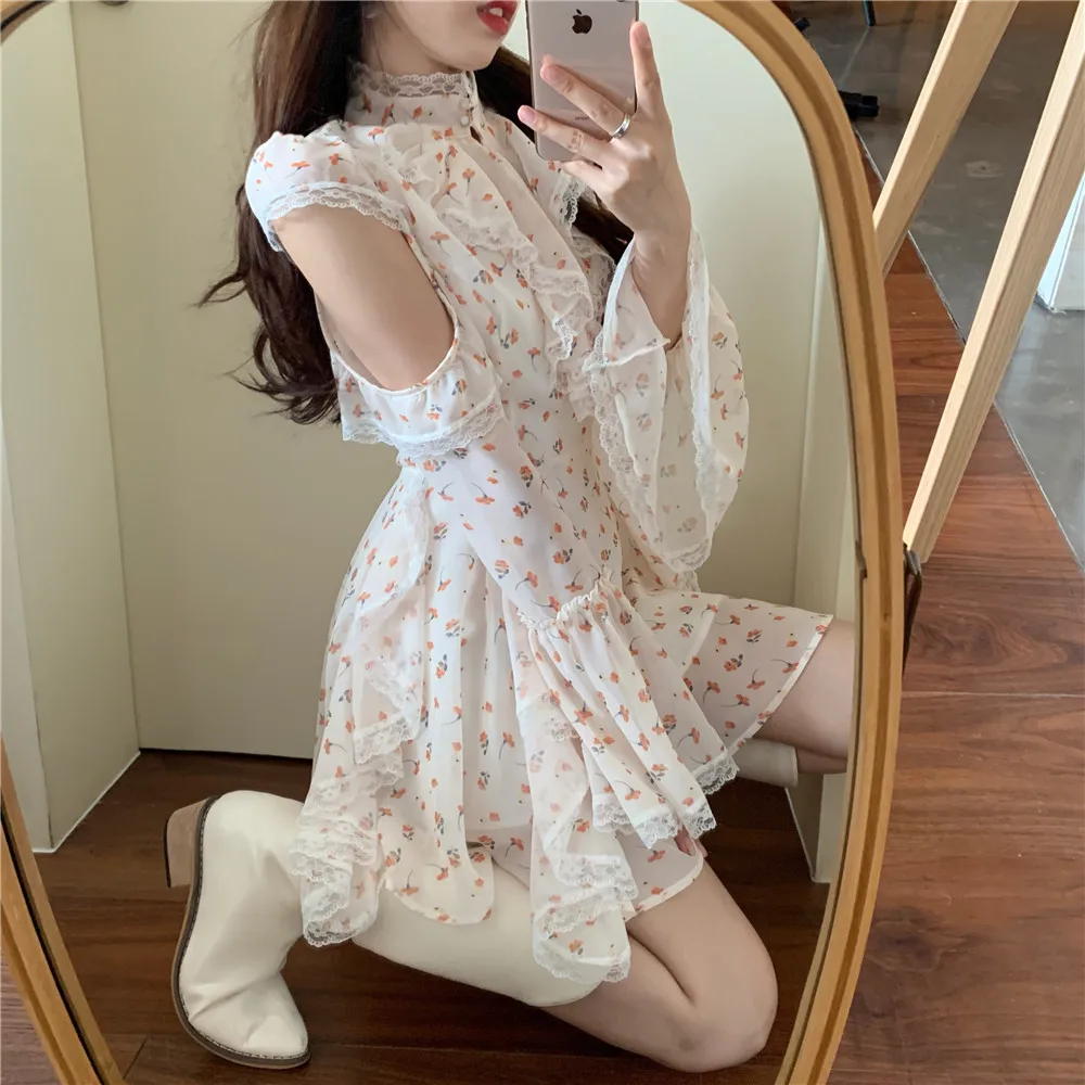 Pink Mini Dress Chic Slim Waist Harajuku Small Floral Short Ladies Dress 2021 Summer Short Puff Sleeve Dresses Vestidos De Mujer
Pink Mini Dress Chic Slim Waist Harajuku Small Floral Short Ladies Dress 2021 Summer Short Puff Sleeve Dresses Vestidos De Mujer