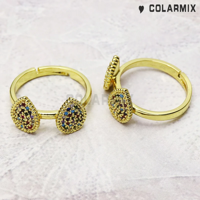 8 PIECES Double drop beads rings zircon stone rings for women rainbow crystal jewelry accessories fashion gift for women 51178
8 PIECES Double drop beads rings zircon stone rings for women rainbow crystal jewelry accessories fashion gift for women 51178