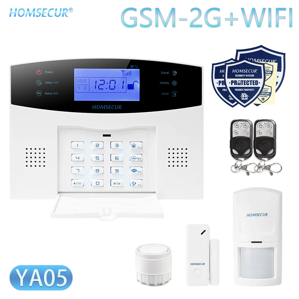 Беспроводная домашняя охранная сигнализация HOMSECUR «сделай сам», Wi-Fi, GSM, дистанционное управление через приложение, снятие руки (панель сигна...
Беспроводная домашняя охранная сигнализация HOMSECUR «сделай сам», Wi-Fi, GSM, дистанционное управление через приложение, снятие руки (панель сигна...
