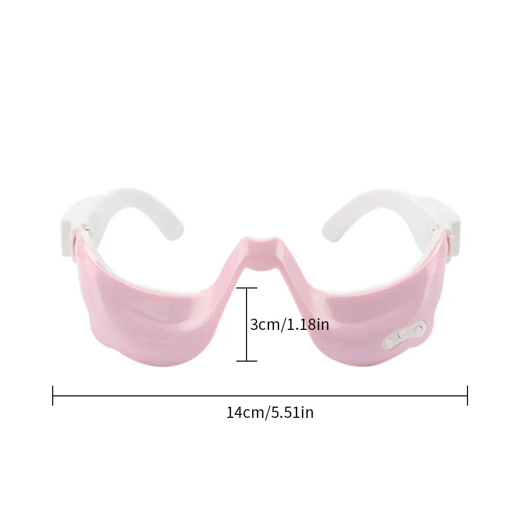 

Sleepin Eye Mask Shading Mask Heated Eye Massager Adjustable Temperature Under Eyes Device for Reducing Eye Bags Fatigue Pink