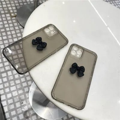 2021 The New Stylish Three-Dimensional Black Bow Knot Suitable For Ladies Apple Mobile Phone Case Exquisite TPU Material 
2021 The New Stylish Three-Dimensional Black Bow Knot Suitable For Ladies Apple Mobile Phone Case Exquisite TPU Material