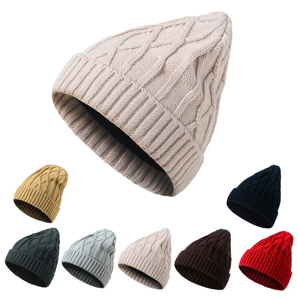 New Style Knitted Beanie Unisex Warm Winter Autumn Solid Color Boys Hat Soft Cross Stripe Hip Hop Hats Men Women Skull Cap
New Style Knitted Beanie Unisex Warm Winter Autumn Solid Color Boys Hat Soft Cross Stripe Hip Hop Hats Men Women Skull Cap