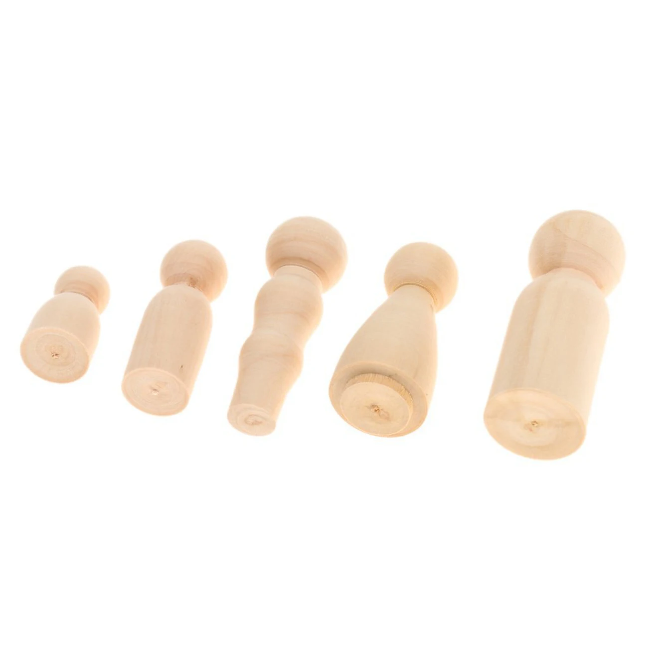 5 PCS Wooden Peg Doll 5 Sizes Unfinished Wooden Family Figures Angel Dolls For DIY Craft
5 PCS Wooden Peg Doll 5 Sizes Unfinished Wooden Family Figures Angel Dolls For DIY Craft