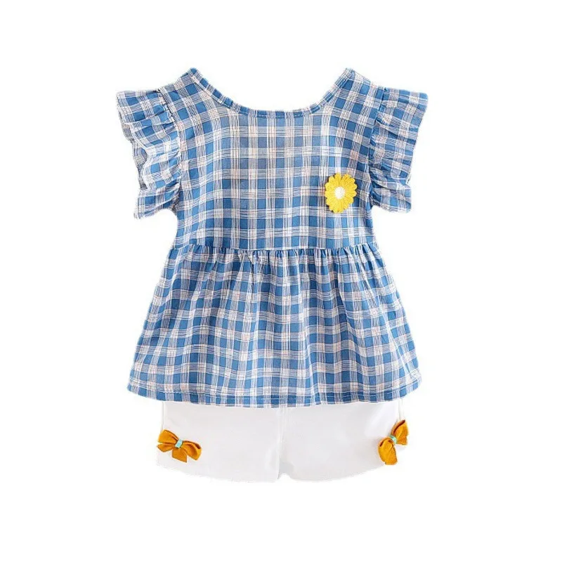 New Summer Children Fashion Clothing Baby Girls Plaid T Shirt Shorts 2Pcs/sets Kids Infant Cute Clothes Toddler Cotton Tracksuit
New Summer Children Fashion Clothing Baby Girls Plaid T Shirt Shorts 2Pcs/sets Kids Infant Cute Clothes Toddler Cotton Tracksuit