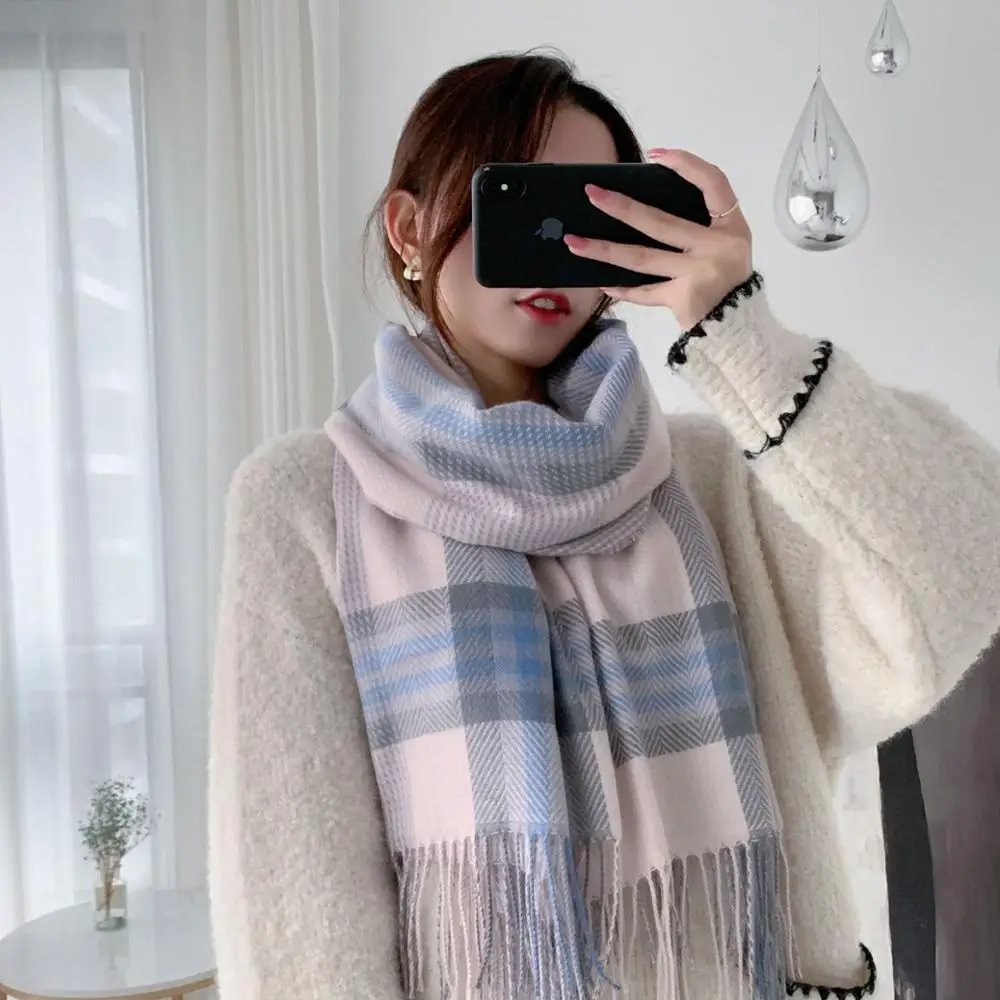 Wholesale Lady's Thick Knitted Scarves Cashmere Warm Plaid Scarf Shawl Korean Winter Fashion Sweet Long Blanket Multicolor Wrap
Wholesale Lady's Thick Knitted Scarves Cashmere Warm Plaid Scarf Shawl Korean Winter Fashion Sweet Long Blanket Multicolor Wrap