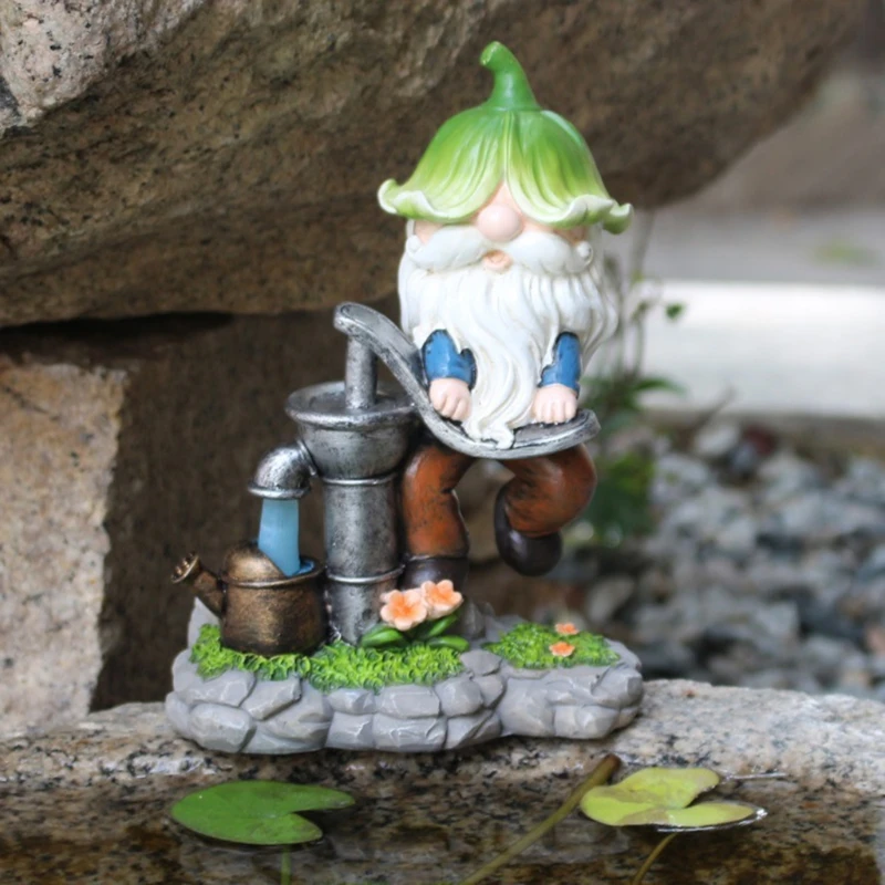 Resin Elf Elderly Sculpture Gnome Fetching Water Statue Garden Yard Decoration
Resin Elf Elderly Sculpture Gnome Fetching Water Statue Garden Yard Decoration