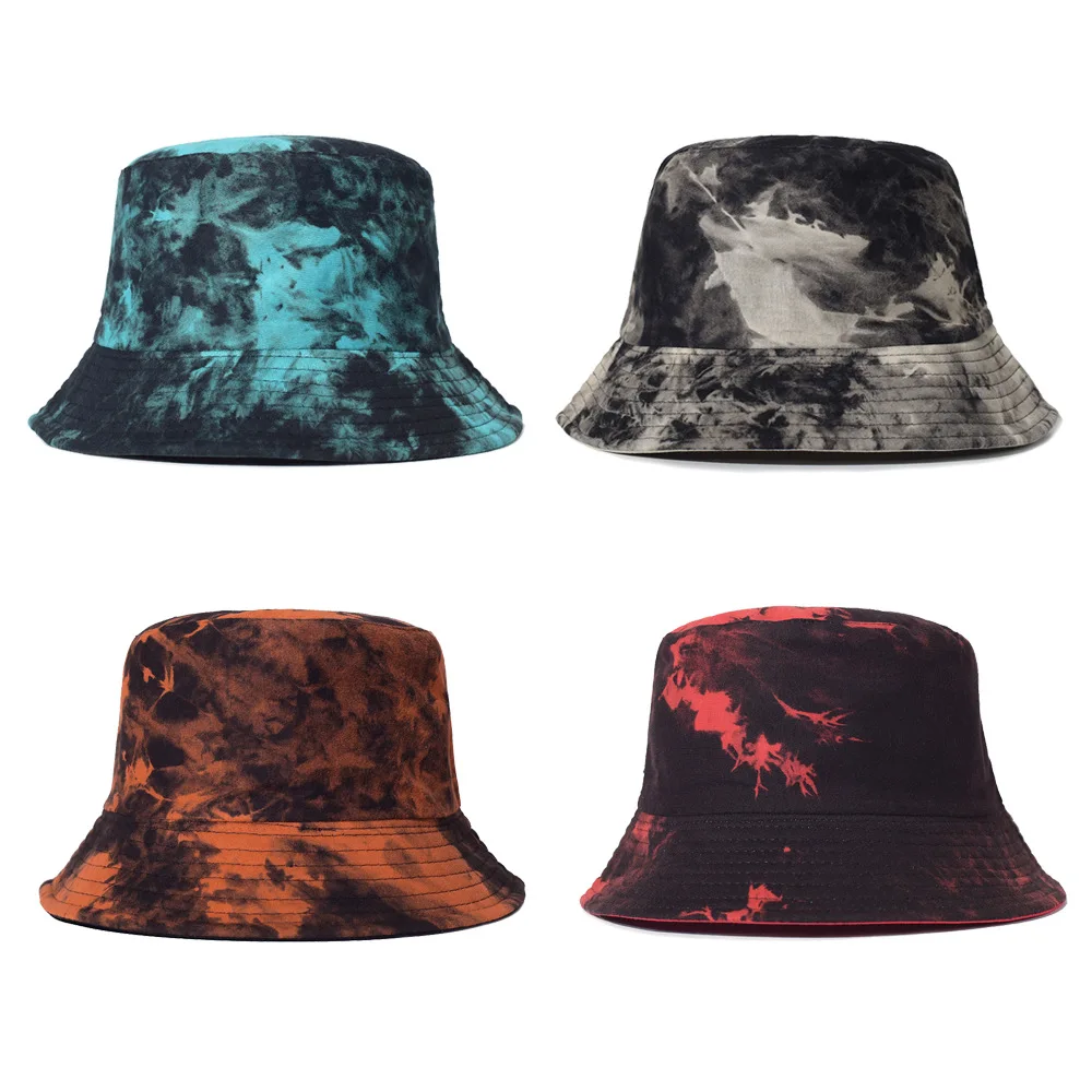 Men Women Bucket Hat Fashion Cotton Two Side Wear Tye Dyed Bob Hat Chapeau Wholesale Fishermen Cap UV protection Visor Hats
Men Women Bucket Hat Fashion Cotton Two Side Wear Tye Dyed Bob Hat Chapeau Wholesale Fishermen Cap UV protection Visor Hats