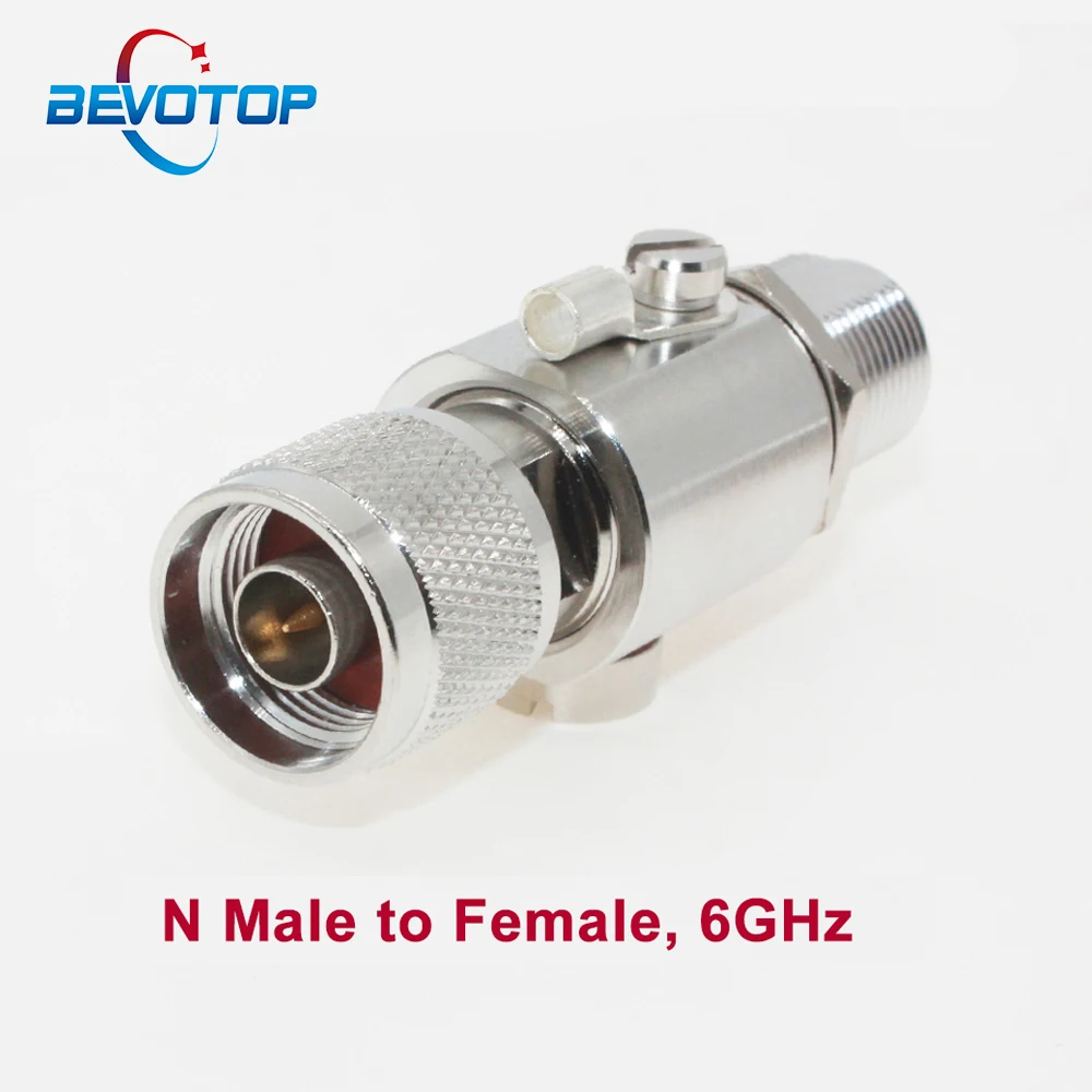 6GHZ N Male to N Female RF Coaxial Lightning Arrestor Surge Protector Gas Discharge Protection for HAM CB Radio WLAN WiFi 50ohm
6GHZ N Male to N Female RF Coaxial Lightning Arrestor Surge Protector Gas Discharge Protection for HAM CB Radio WLAN WiFi 50ohm