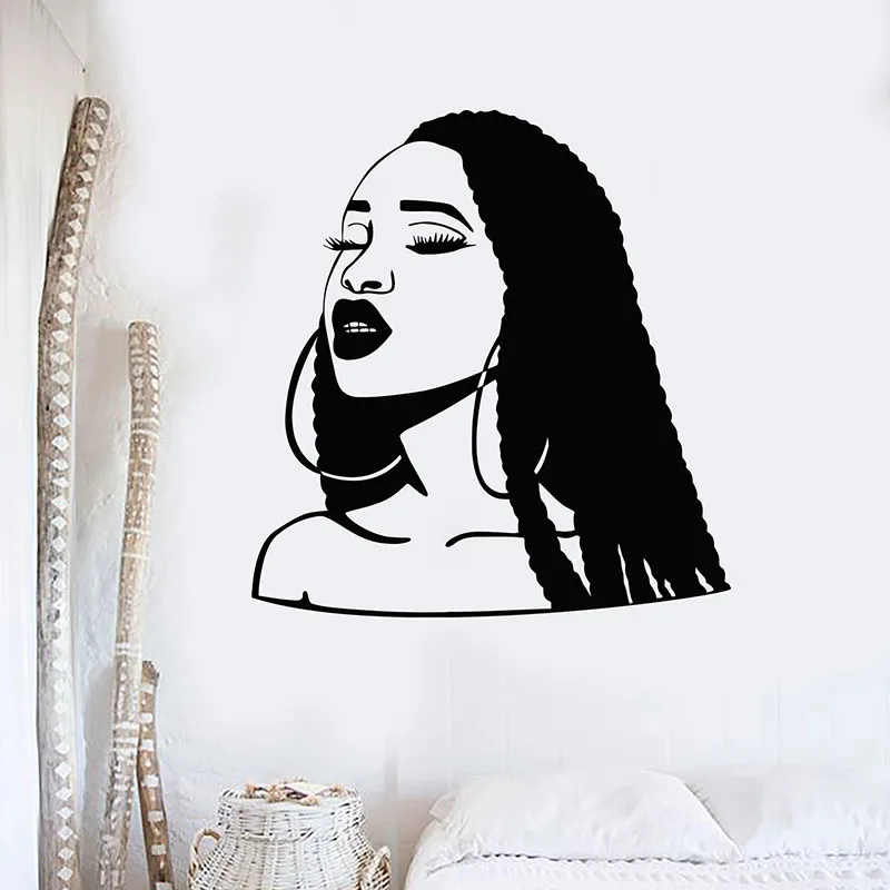 Woman Hairstyle Wall Decal African Girl Hair Vinyl Window Stickers Fashion Bedroom Beauty Hair Salon Interior Decor Mural E750
Woman Hairstyle Wall Decal African Girl Hair Vinyl Window Stickers Fashion Bedroom Beauty Hair Salon Interior Decor Mural E750