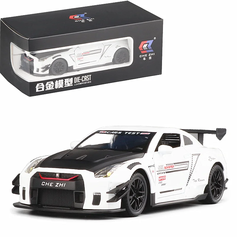 CHEZHI 1:24 Nissan GTR Ares alloy car model bounce-back door metal car model toy car
CHEZHI 1:24 Nissan GTR Ares alloy car model bounce-back door metal car model toy car
