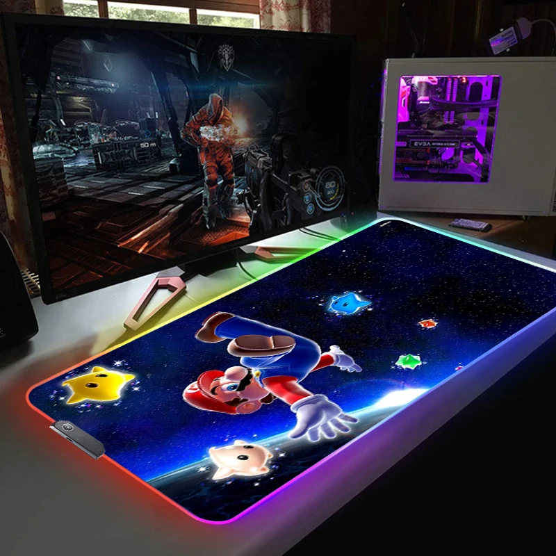 Gamer RGB Mouse pad Computer Large Rubber Gaming Super Mario E-sports Mousepad LED Light keyboard Decoration Backlight Desk Mat 
Gamer RGB Mouse pad Computer Large Rubber Gaming Super Mario E-sports Mousepad LED Light keyboard Decoration Backlight Desk Mat