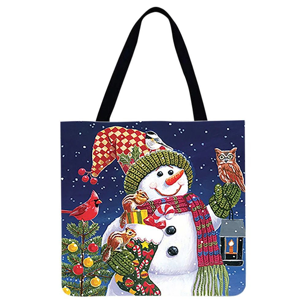 Ladies Casual Tote Bag Christmas Series Printed Pattern Design Travel Large Capacity Linen Female Exquisite Shopping Bag
Ladies Casual Tote Bag Christmas Series Printed Pattern Design Travel Large Capacity Linen Female Exquisite Shopping Bag