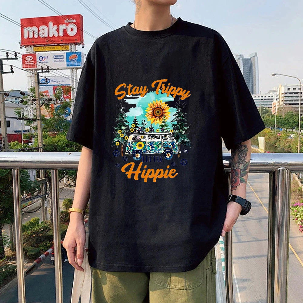 Stay Trippy Little Hippie Shirt Hippy Camping Gift print t shirt 100% cotton funny graphic tshirt oversized women/men's T-Shirts
Stay Trippy Little Hippie Shirt Hippy Camping Gift print t shirt 100% cotton funny graphic tshirt oversized women/men's T-Shirts