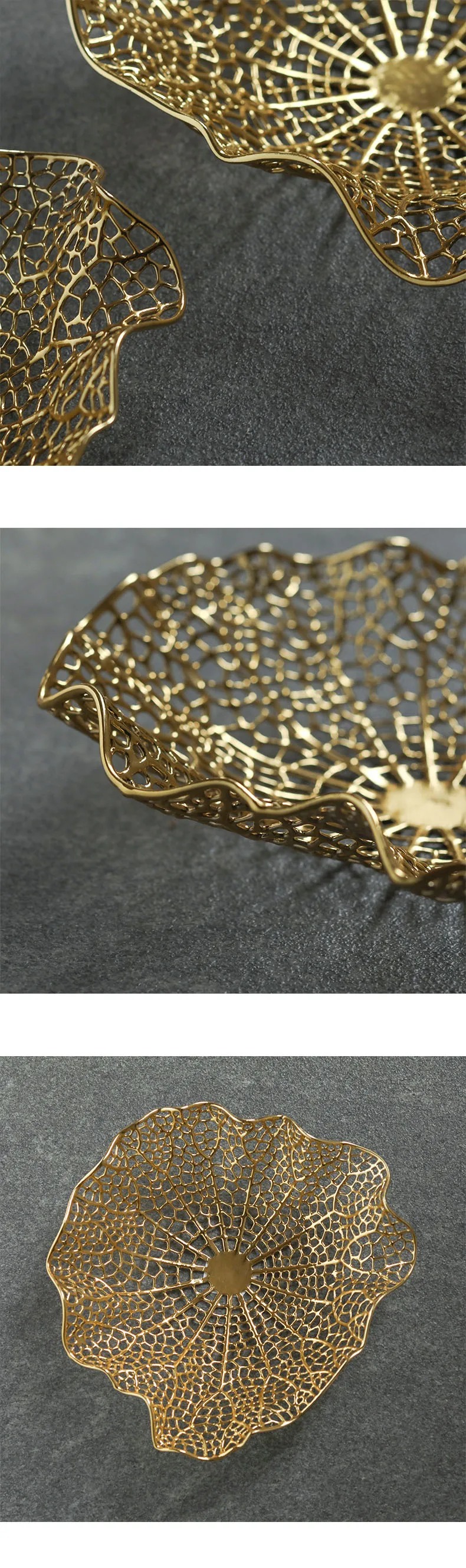 Creative Irregular Metal Fruit Plate Modern Home Living Room Decor Dining Table Lotus Leaf Shape Hollow Gold Snack Storage
Creative Irregular Metal Fruit Plate Modern Home Living Room Decor Dining Table Lotus Leaf Shape Hollow Gold Snack Storage