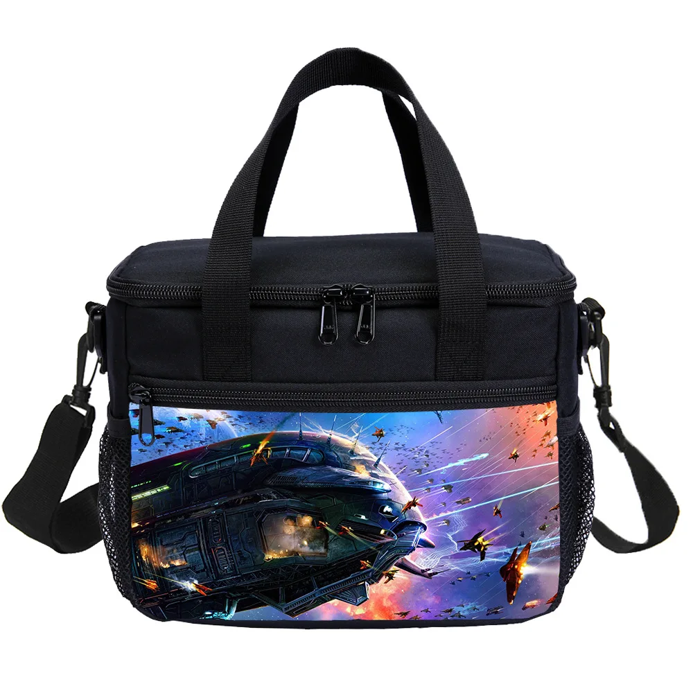 Space Battleship Tiramisu Portable Lunch Bag Kids School Lunch Tote Early Dinner Box for Students Office Workers
Space Battleship Tiramisu Portable Lunch Bag Kids School Lunch Tote Early Dinner Box for Students Office Workers