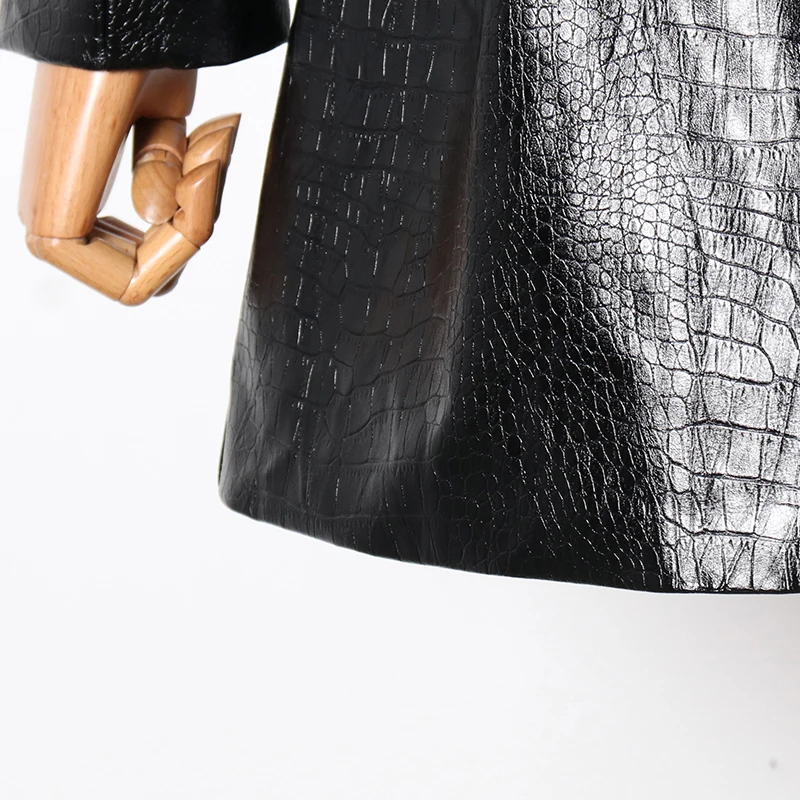 TWOTWISNTYLE Casual PU Leather Jacket For Women Notched Long Sleeve With Sashes Black Jackets Female Fashion Clothing 2020 New
TWOTWISNTYLE Casual PU Leather Jacket For Women Notched Long Sleeve With Sashes Black Jackets Female Fashion Clothing 2020 New
