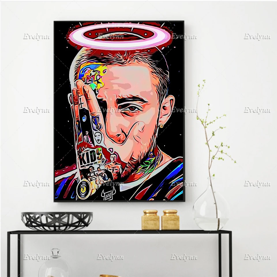 Abstract Mac Miller Wall Art Canvas Painting Graffiti Posters and Prints Modular Pictures for Living Room Decor Floating Frame
Abstract Mac Miller Wall Art Canvas Painting Graffiti Posters and Prints Modular Pictures for Living Room Decor Floating Frame