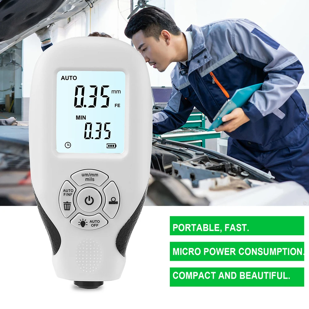 Car Coating Digital Thickness Gauge 1micron/1300 Paint Film Dry Powder Layer Thickness Tester MFE/NFE Manual Paint Tool HW-300
Car Coating Digital Thickness Gauge 1micron/1300 Paint Film Dry Powder Layer Thickness Tester MFE/NFE Manual Paint Tool HW-300