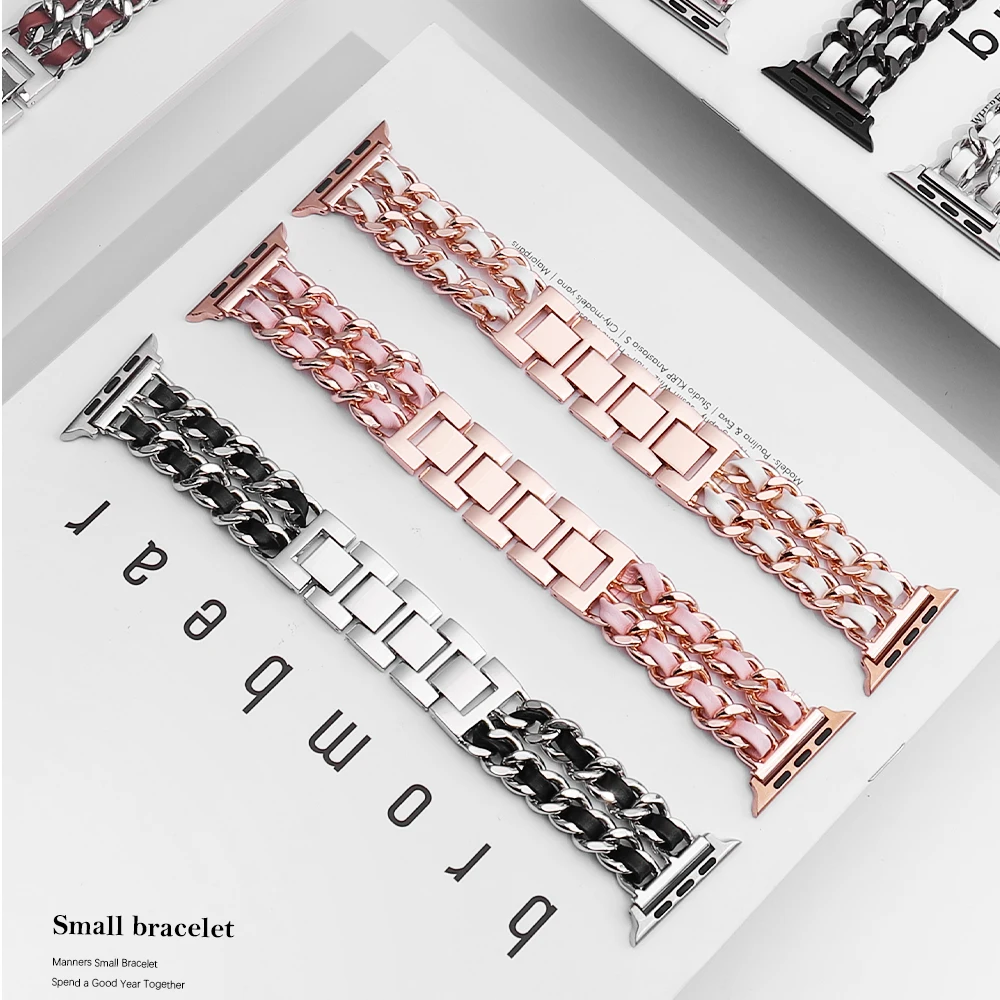 band for apple watch 44mm 40mm 42mm 38mm fancy ladies bracelet for apple watch 6 SE 5 4 3
band for apple watch 44mm 40mm 42mm 38mm fancy ladies bracelet for apple watch 6 SE 5 4 3