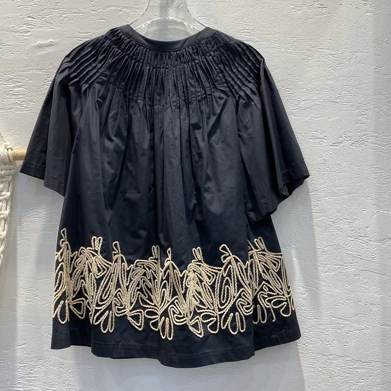 Quality Cotton High Blouses 2021 Spring Summer Shirt Women Appliques Embroidery Short Sleeve Casual Orange Blue White Tops Loose
Quality Cotton High Blouses 2021 Spring Summer Shirt Women Appliques Embroidery Short Sleeve Casual Orange Blue White Tops Loose