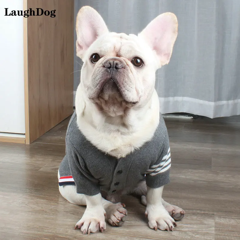 Fashion French Bulldog Winter Dog Clothes Sweaters Jackets Coat For Small Medium Dogs Clothes Grey Pet Pajamas Knitted T-shirt
Fashion French Bulldog Winter Dog Clothes Sweaters Jackets Coat For Small Medium Dogs Clothes Grey Pet Pajamas Knitted T-shirt