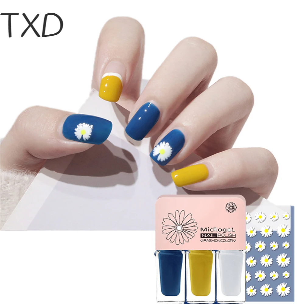 2021 New 3 Bottles in 1 Colorful Water-Based Peelable Gel Nail Polish Free Sticker Nails Semi Permanent Gel Varnishes Nail Art
2021 New 3 Bottles in 1 Colorful Water-Based Peelable Gel Nail Polish Free Sticker Nails Semi Permanent Gel Varnishes Nail Art
