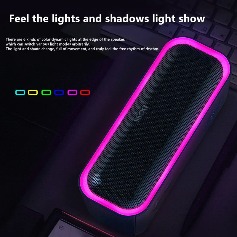 Portable wireless outdoor bluetooth speaker, mobile home computer, card mini speaker, colorful cool lights
Portable wireless outdoor bluetooth speaker, mobile home computer, card mini speaker, colorful cool lights