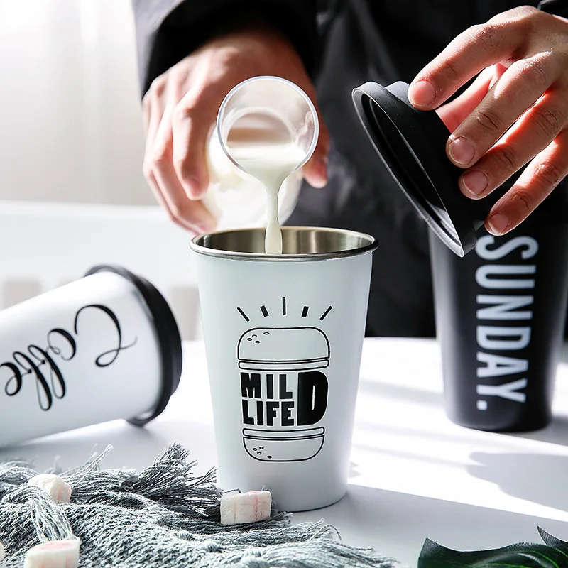 Colorful mugs kawaii cups Nordic black and white stainless steel ready-to-hand cup household ceramic anti-scalding coffee cup
Colorful mugs kawaii cups Nordic black and white stainless steel ready-to-hand cup household ceramic anti-scalding coffee cup