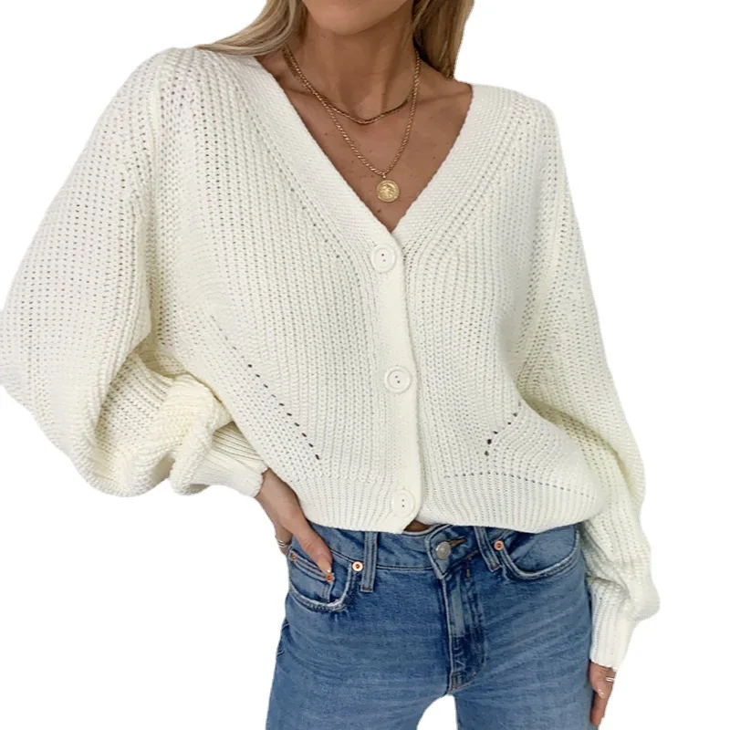 Women Short Cardigan Knitted Sweater Autumn Winter Long Sleeve V neck Jumper Cardigans Casual Streetwear Fashion Pull Femme Coat
Women Short Cardigan Knitted Sweater Autumn Winter Long Sleeve V neck Jumper Cardigans Casual Streetwear Fashion Pull Femme Coat