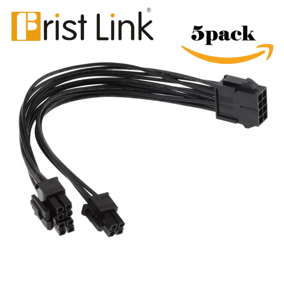 5Pack CPU 8Pin To 8+4pin Power Supply Extension Cable Cord Black 20cm CPU 8 Pin to 8+4 Pin convert power wire connector
5Pack CPU 8Pin To 8+4pin Power Supply Extension Cable Cord Black 20cm CPU 8 Pin to 8+4 Pin convert power wire connector