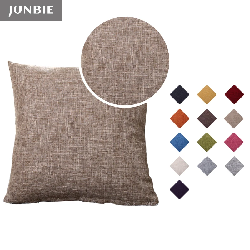 JUNBIE Faux Linen Pillow Cover Solid Color Decorative Throw Cushion Cover Modern 45x45/50x50/55x55 Size Pillowcase for Cafe Sofa
JUNBIE Faux Linen Pillow Cover Solid Color Decorative Throw Cushion Cover Modern 45x45/50x50/55x55 Size Pillowcase for Cafe Sofa