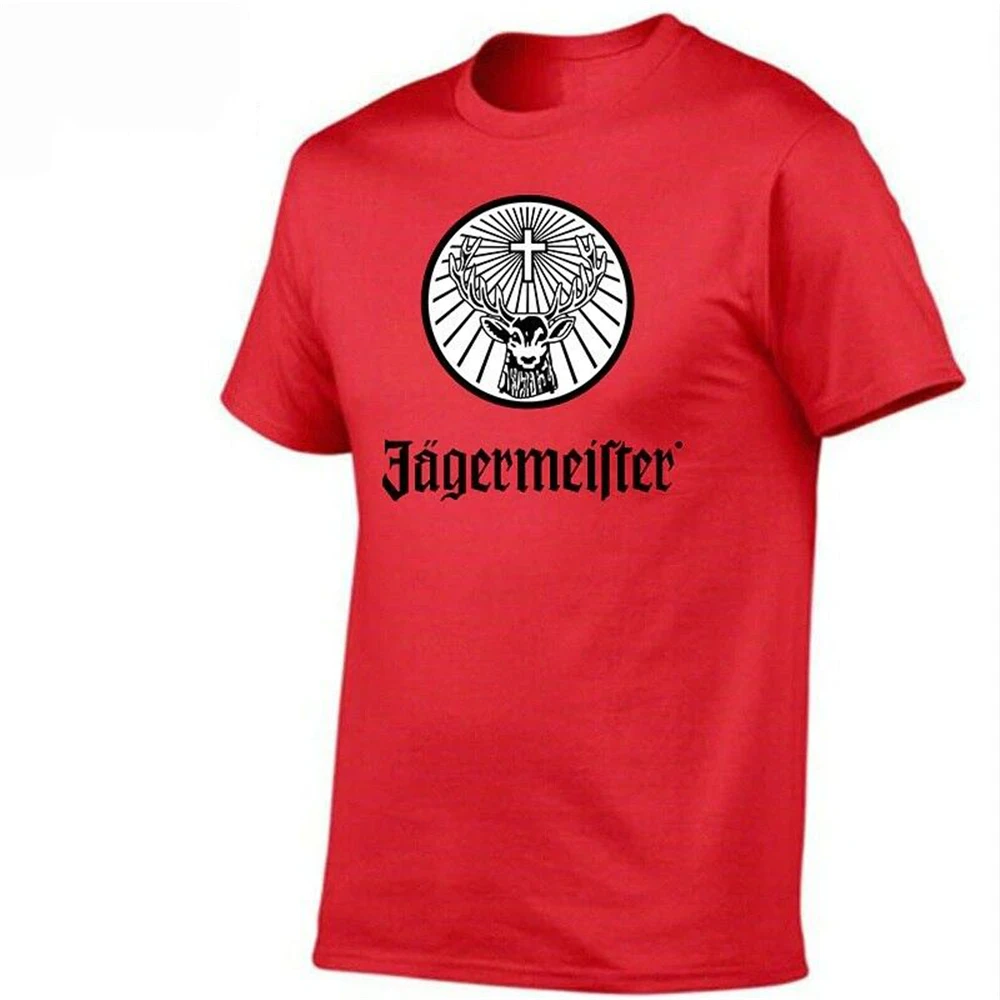 Jager футболка Jagermeister унисекс хлопковая спиртовая напиток пиво Футболка мужская