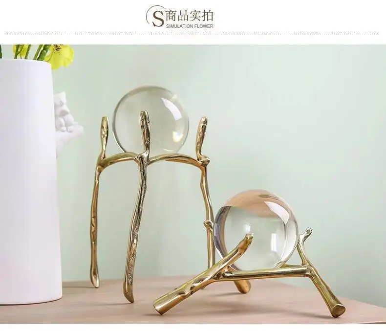 Clear 12cm Crystal Ball with Crystal Glass Ball for Photography Prop All copper stent Home Decoration Accessories Gifts
Clear 12cm Crystal Ball with Crystal Glass Ball for Photography Prop All copper stent Home Decoration Accessories Gifts