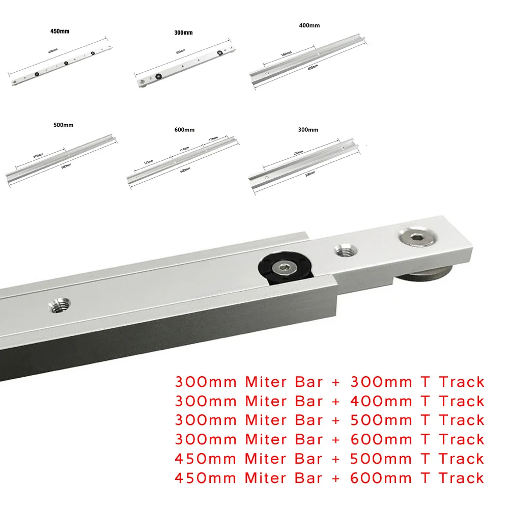 1*Miter Bar 1*Miter Track Aluminum Alloy Miter Bar & Track Slider Table Saw Woodworking Tool DIY
1*Miter Bar 1*Miter Track Aluminum Alloy Miter Bar & Track Slider Table Saw Woodworking Tool DIY