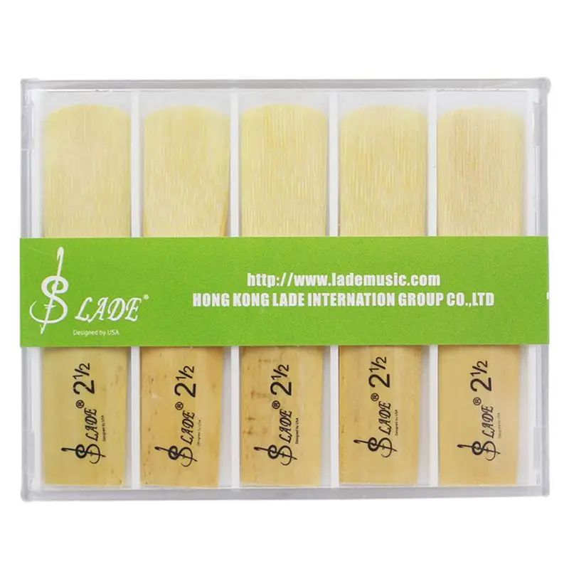 

10pcs/box SLADE Alto bE Saxophone Reeds Bamboo 2-1/2 Sax Reed Strength 2.5 Musical Instrument Parts & Accessories