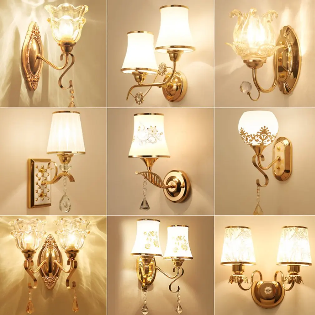 Simple European Luxury Wall Light Lamp For Bedroom Living Room TV Background Wall Home Decoration B170
Simple European Luxury Wall Light Lamp For Bedroom Living Room TV Background Wall Home Decoration B170