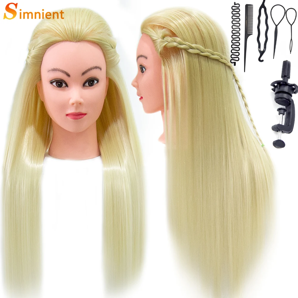 Simnient 65CM Long Hair Professional Training Heads Mannequin Head Practice Hairstyle High Temperature Fiber Training Doll Head
Simnient 65CM Long Hair Professional Training Heads Mannequin Head Practice Hairstyle High Temperature Fiber Training Doll Head
