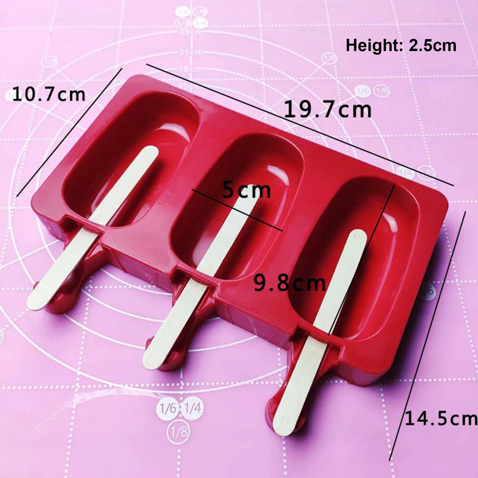 DIY Homemade Baking Ice Cream Silicone Popsicle Dessert Mold with Lid Include 50 Wooden Sticks 50 Popsicle Bags
DIY Homemade Baking Ice Cream Silicone Popsicle Dessert Mold with Lid Include 50 Wooden Sticks 50 Popsicle Bags