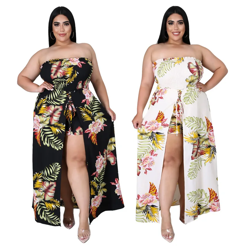 Plus Size One Piece Women's Clothing Custom Sexy Sleeveless Tube Top Fashion Fold Printing Personality Split Casual Jumpsuit
Plus Size One Piece Women's Clothing Custom Sexy Sleeveless Tube Top Fashion Fold Printing Personality Split Casual Jumpsuit