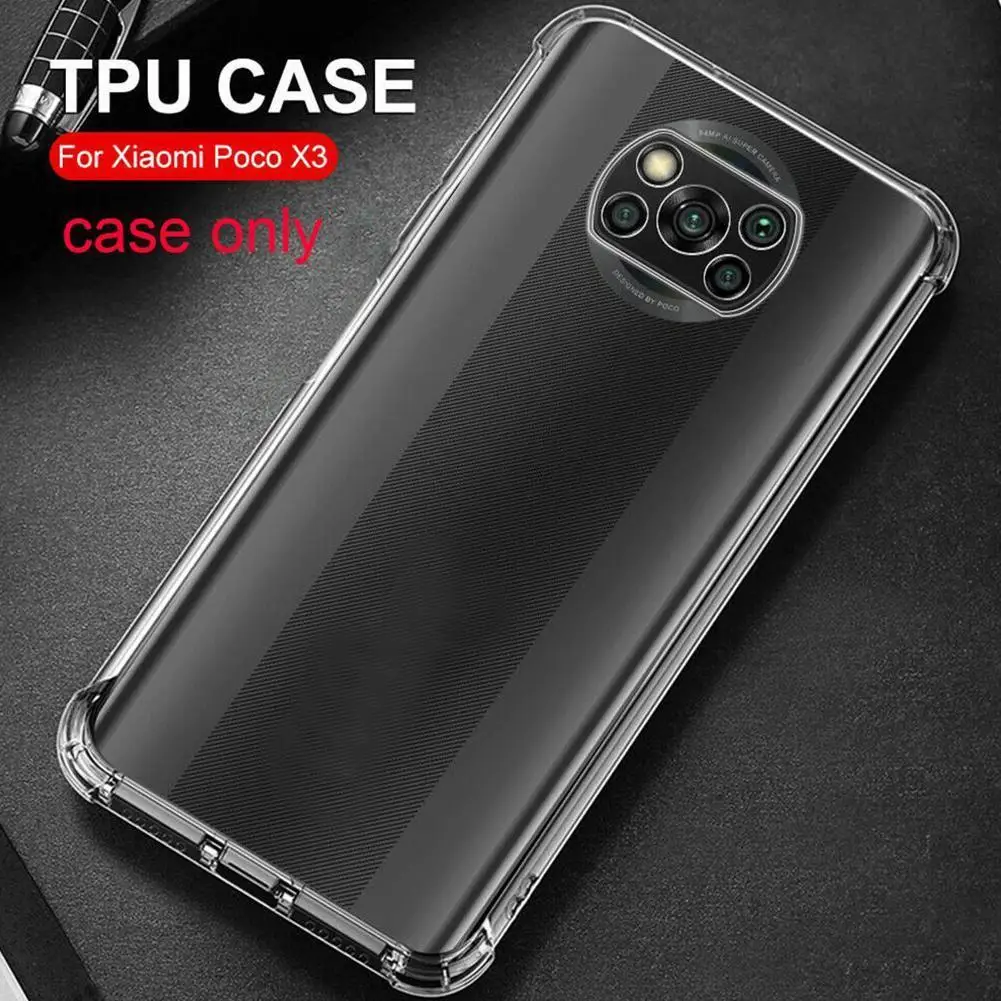 Silicone TPU Transparent Four-corner Airbag Anti-fall Protective Shell Is Suitable For Xiaomi Poco X3Pro
Silicone TPU Transparent Four-corner Airbag Anti-fall Protective Shell Is Suitable For Xiaomi Poco X3Pro