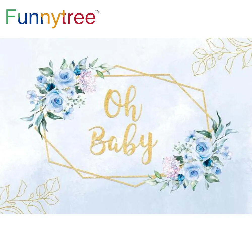 Funnytree Oh Baby Shower Blue Flowers Newborn Gold Leaves Banner Backdrop Birthday Party Background Photography Props Photozone
Funnytree Oh Baby Shower Blue Flowers Newborn Gold Leaves Banner Backdrop Birthday Party Background Photography Props Photozone