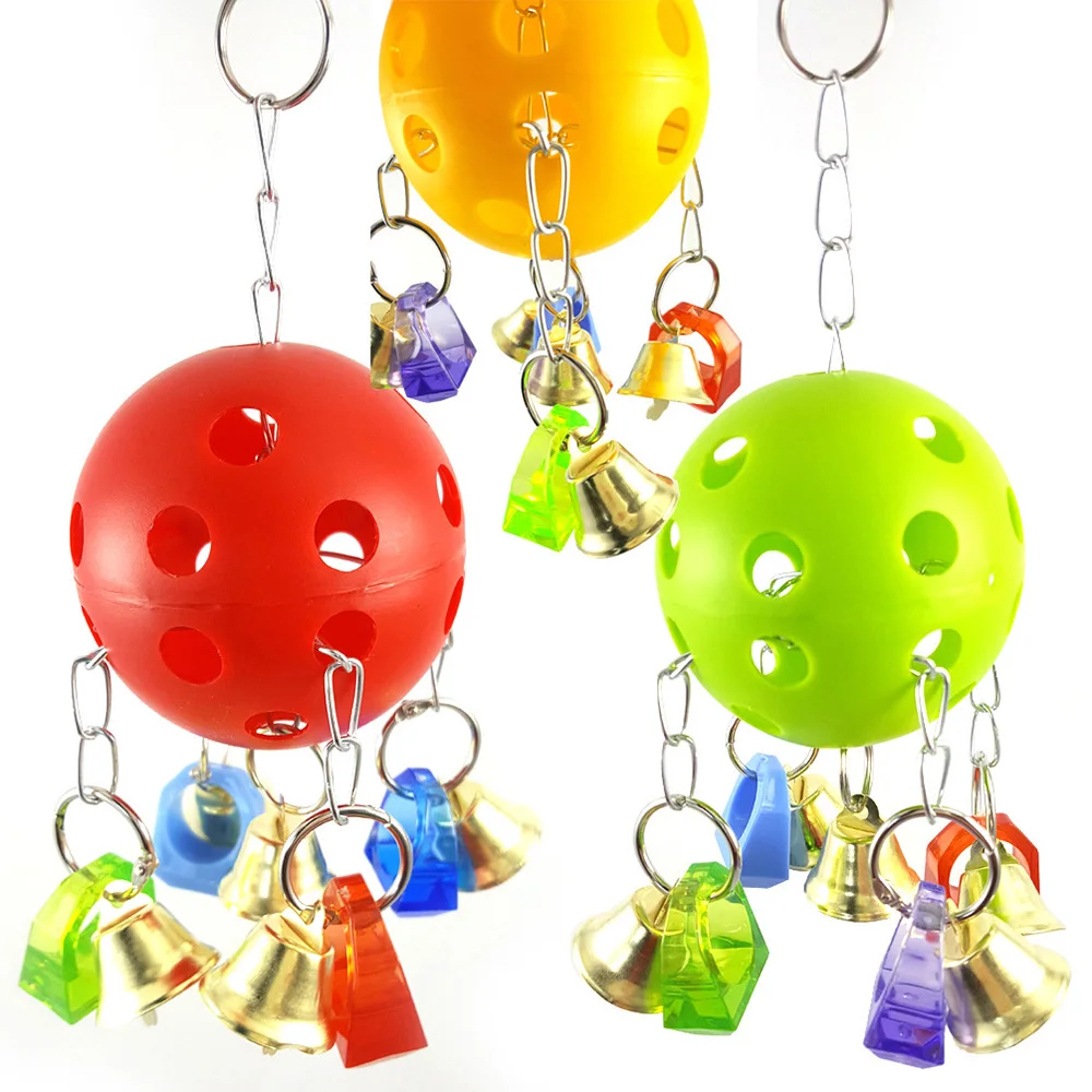 1pcs Parrot Toy Ball Colorful Plastic Ball With Hanging Funny Swing Bell Cute Parrot Toys Pet Supplies For Parakeet Cockati
1pcs Parrot Toy Ball Colorful Plastic Ball With Hanging Funny Swing Bell Cute Parrot Toys Pet Supplies For Parakeet Cockati