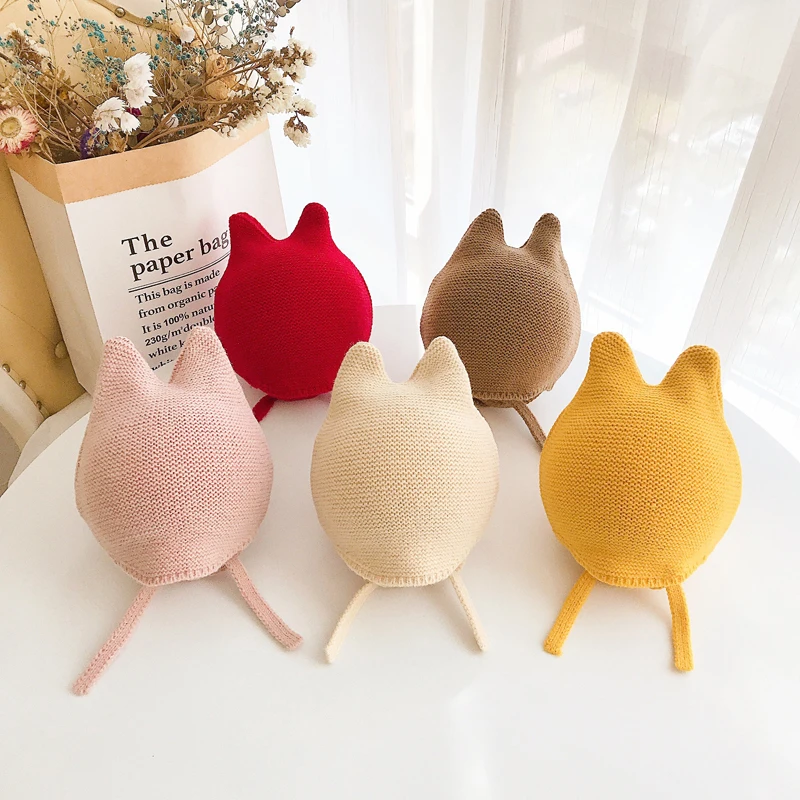 Winter Knitted Warm Baby Hat Ear Protection Cap Children's Woolen Cute Hat With Pointed Ears Children Beanie Bonnet Enfant 
Winter Knitted Warm Baby Hat Ear Protection Cap Children's Woolen Cute Hat With Pointed Ears Children Beanie Bonnet Enfant