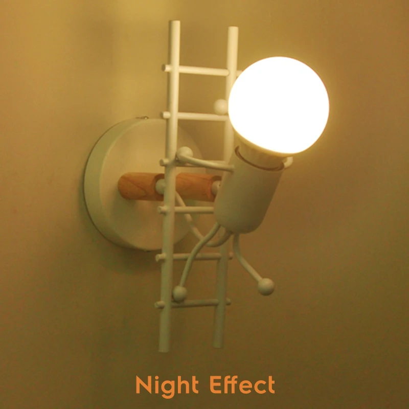 LED Wall Light Simplicity Iron Art Villain Lamp Stair Aisle Wall Sconce Children Room Bedroom Hotel Bedside Night Lighting Decor
LED Wall Light Simplicity Iron Art Villain Lamp Stair Aisle Wall Sconce Children Room Bedroom Hotel Bedside Night Lighting Decor