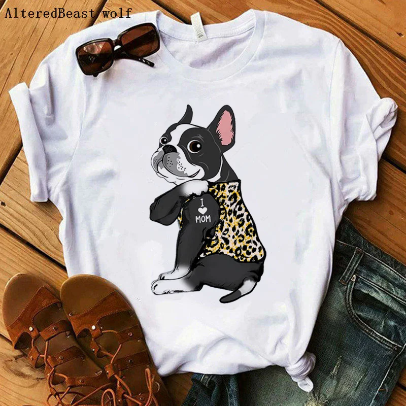 2021 Boston Terrier Mom Tshirt Women Harajuku I Love Mom Leopard Print T-shirt Summer O-neck Short Sleeve Clothes T Shirt Female
2021 Boston Terrier Mom Tshirt Women Harajuku I Love Mom Leopard Print T-shirt Summer O-neck Short Sleeve Clothes T Shirt Female