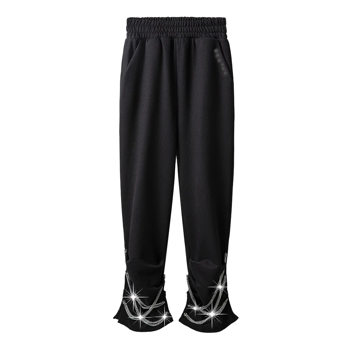 Europe Style 2021 Spring Fashion Chain Trouser Solid Color Slim Elastic Waist Loose Casual Plare Pants Dd84
Europe Style 2021 Spring Fashion Chain Trouser Solid Color Slim Elastic Waist Loose Casual Plare Pants Dd84