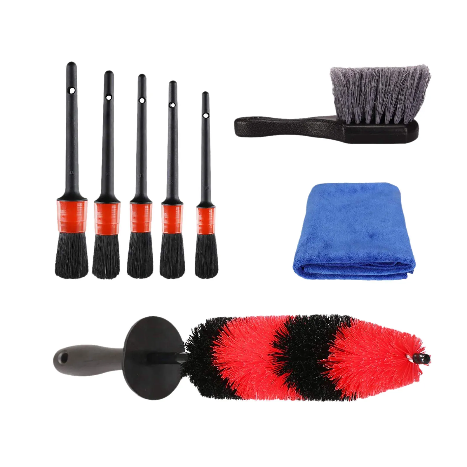 8PCS Wheel & Tire Brush Car Detailing Kit Sturdy Bristles for Car Alloy Wheel Air Vent Dashboard Interior
8PCS Wheel & Tire Brush Car Detailing Kit Sturdy Bristles for Car Alloy Wheel Air Vent Dashboard Interior