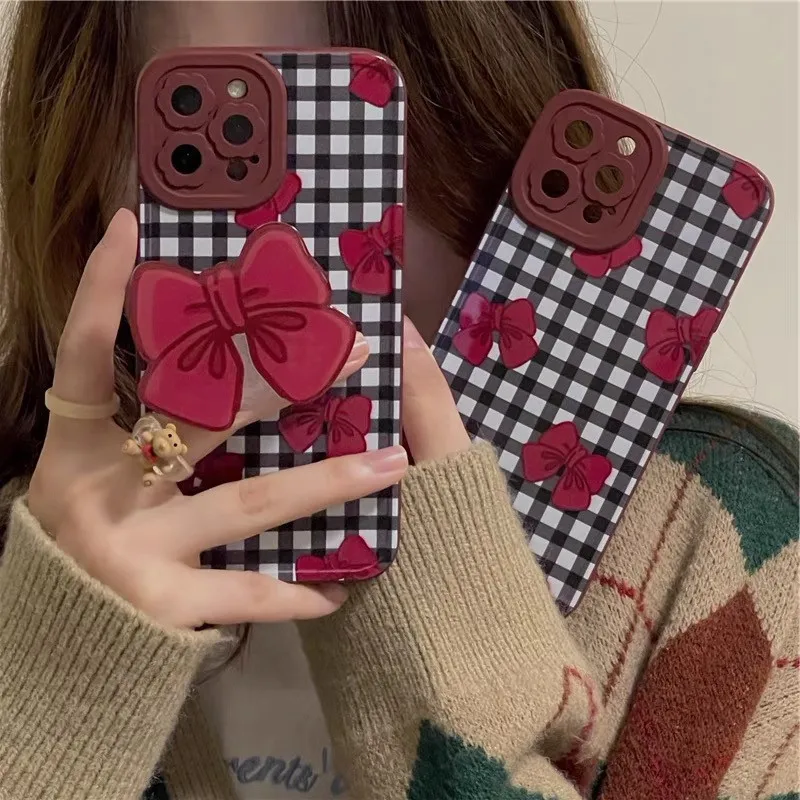 Retro Bowknot Stand Holder Phone Case For iPhone 13 Pro Max 11 12 Pro Max XR XS Max X 7 8 Plus Shock Proof Phone Back Cover
Retro Bowknot Stand Holder Phone Case For iPhone 13 Pro Max 11 12 Pro Max XR XS Max X 7 8 Plus Shock Proof Phone Back Cover